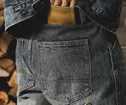 Winter Padded Jeans Men P0697