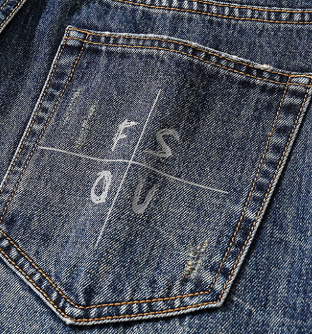 Jeans Men's Loose Straight P0696