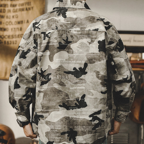 American Camouflage Long-sleeved Shirt P0738