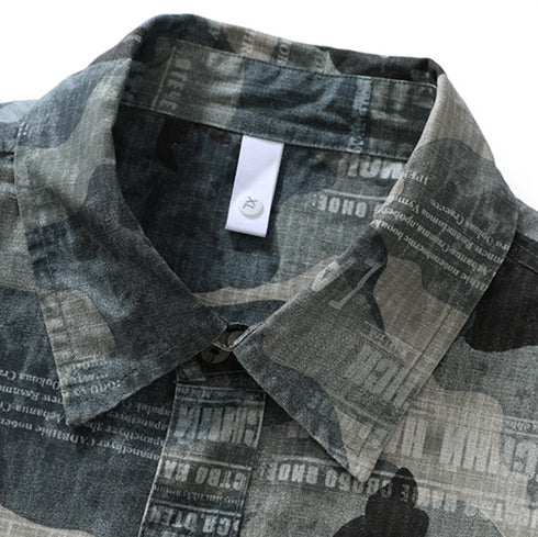 American Camouflage Long-sleeved Shirt P0738