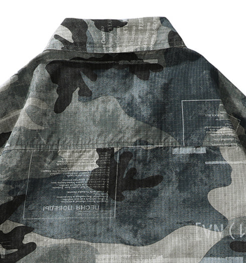 American Camouflage Long-sleeved Shirt P0738