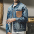 Blue Denim Jacket Men's P0742