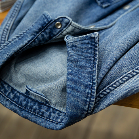【OUTLET/即納】クラシックブルーデニムシャツ P0761