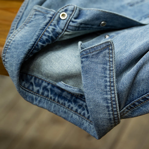 Long-sleeved Denim Shirt Men's P0762