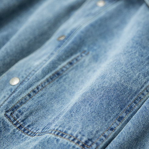 Long-sleeved Denim Shirt Men's P0762