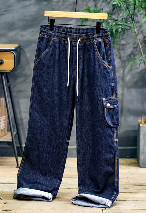 Spring Straight Jeans Men P0765
