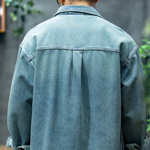 Long-sleeve Denim Shirt P0785