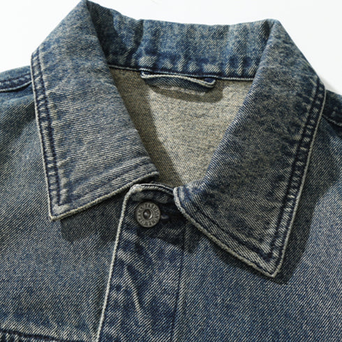 Stonewashed Vintage Denim Jacket P0817