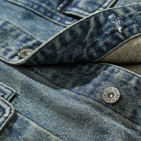 Stonewashed Vintage Denim Jacket P0817