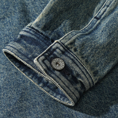 Stonewashed Vintage Denim Jacket P0817