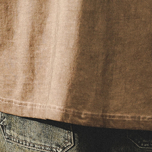 American Retro T-shirt Men's Long-sleeved P0835