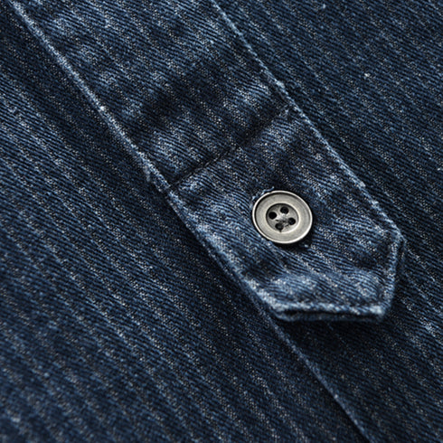 Long-sleeved Casual Vintage Workwear P0840