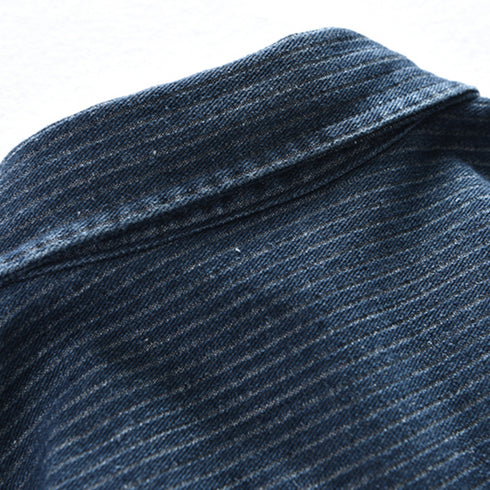 Long-sleeved Casual Vintage Workwear P0840