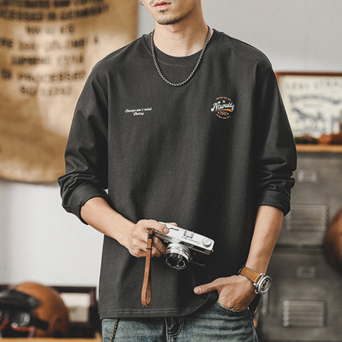 【OUTLET/即納】T-shirt Men's Long-sleeved P0844