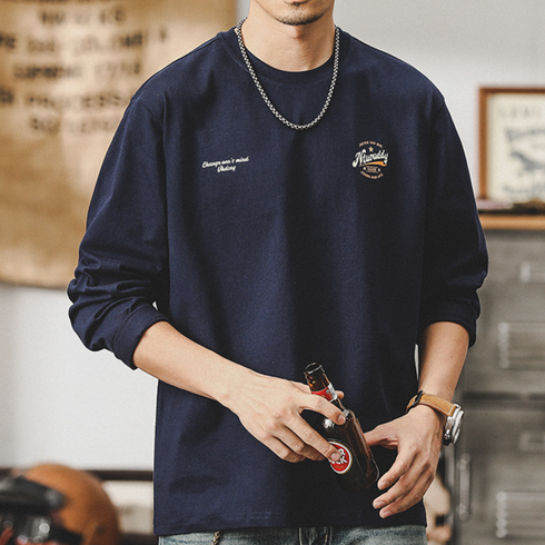 クラシックワンポイント長袖Tシャツ P0844