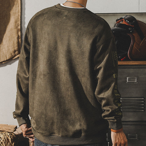 Distressed Drape Sweatshirt P0854