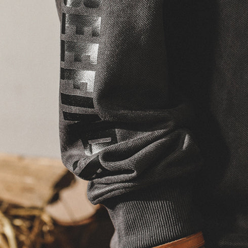 Distressed Drape Sweatshirt P0854