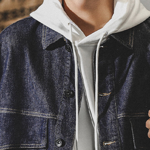 Large Size Denim jacket P0869