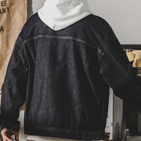 Large Size Denim jacket P0869