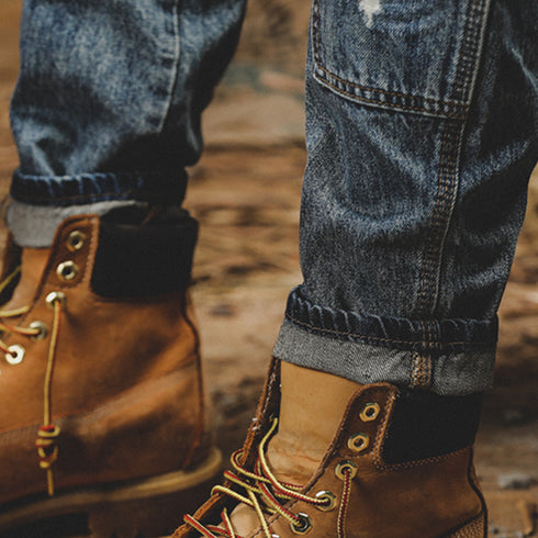 American Retro Loose Straight Hole Workwear P0885