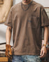 Vintage Pocket Crewneck Short T-shirt P0893
