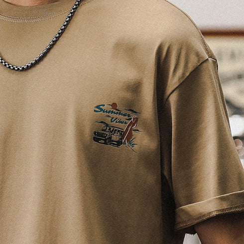 T-shirt Men's Short-sleeved P0895