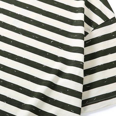 American Striped Men's Half-sleeved T-shirt P0898