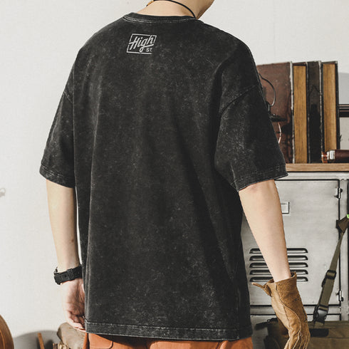 Snowflake Washed Batik T-shirt P0916