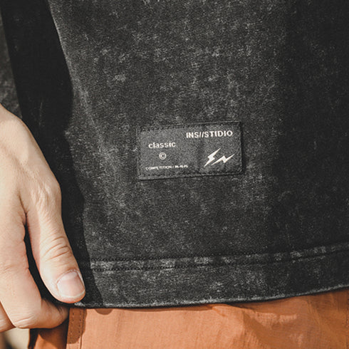 Snowflake Washed Batik T-shirt P0916