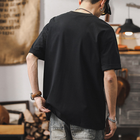 【OUTLET/即納】アシンメトリーポケット半袖Tシャツ P0920
