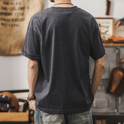 American Retro Cloud-dyed T-shirt P0929