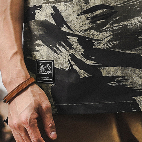 Loose Camouflage Casual Half-sleeved Polo Shirt P0950