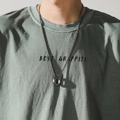 Washed T-shirt Loose Large Size P0957