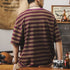 Short-sleeved T-shirt Striped Top P0961