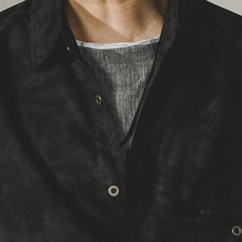 Shadow Tone Short Sleeved Shirt P0987