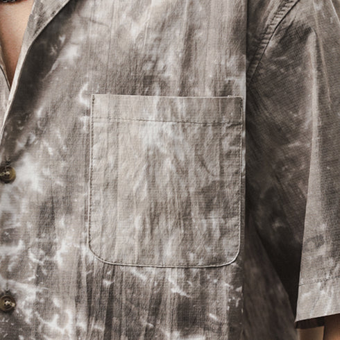 Anti-wrinkle Thin Cuban Collar Shirt P0990