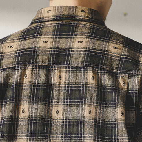 Casual Embroidered Jacquard Shirt P0991