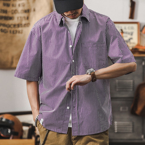 Pinstripe Silhouette Shirt P0994