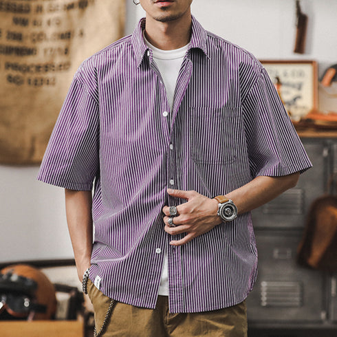 Pinstripe Silhouette Shirt P0994