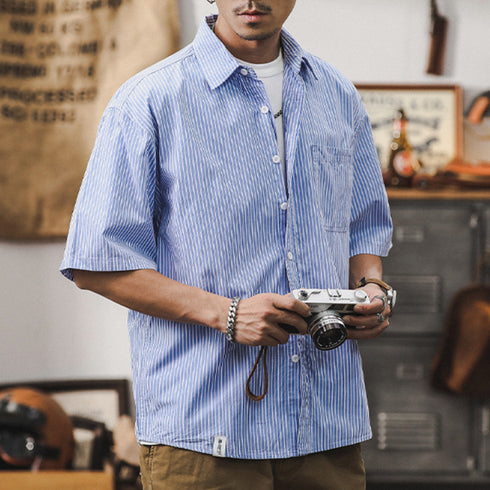 Pinstripe Silhouette Shirt P0994