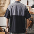 Contrast Color Stitching Shirt P0996