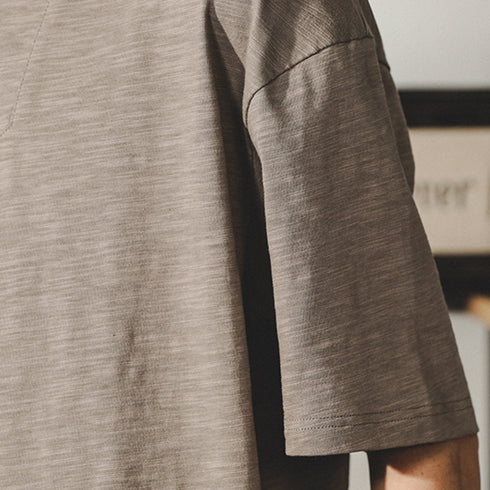 Bamboo Texture Henry Shirt P0997