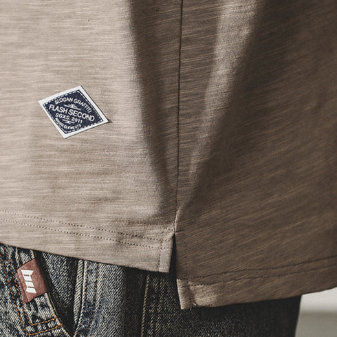 Bamboo Texture Henry Shirt P0997