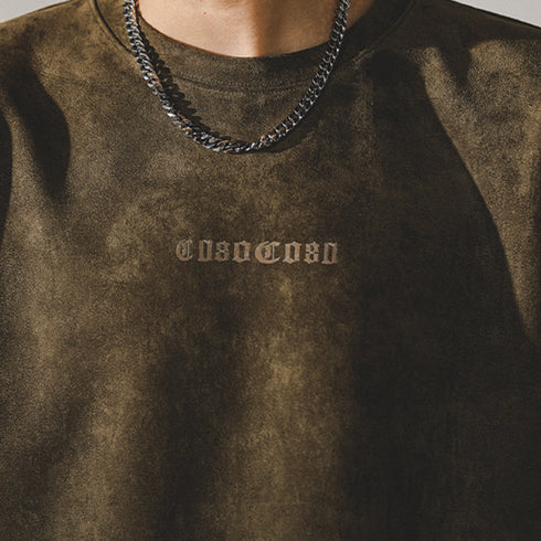 【OUTLET/即納】Distressed Drape Short-sleeved T-shirt P0999