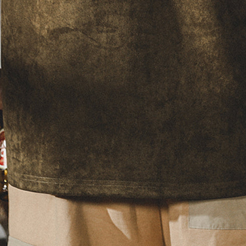 【OUTLET/即納】Distressed Drape Short-sleeved T-shirt P0999