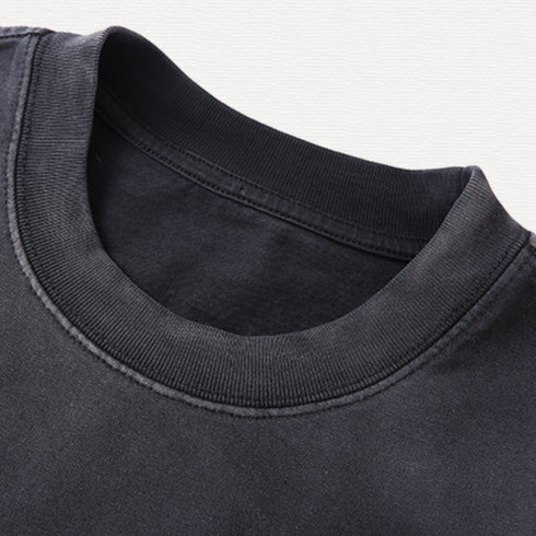 American Retro Gradient Short-sleeved T-shirt P1005