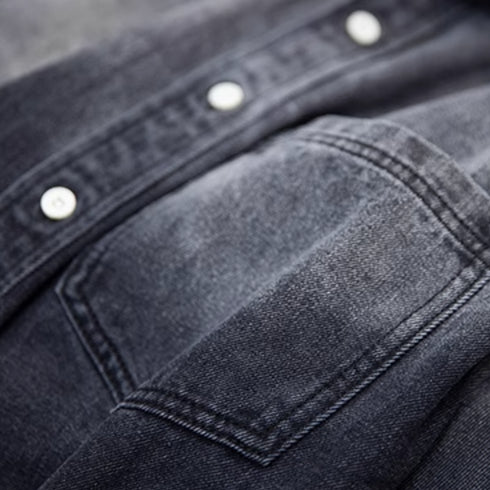 Washed Gradient Denim Shirt P1135