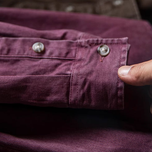 Contrasting Color Stitched Pocket Shirt P1175