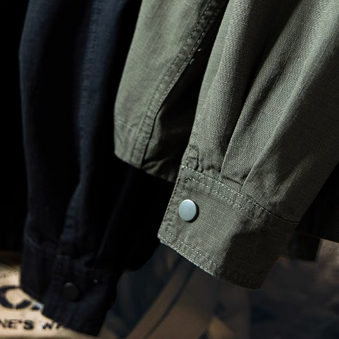 【OUTLET/即納】ミリタリーワークシャツジャケット P1176