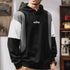 Loose Color Block Hooded Casual P1187
